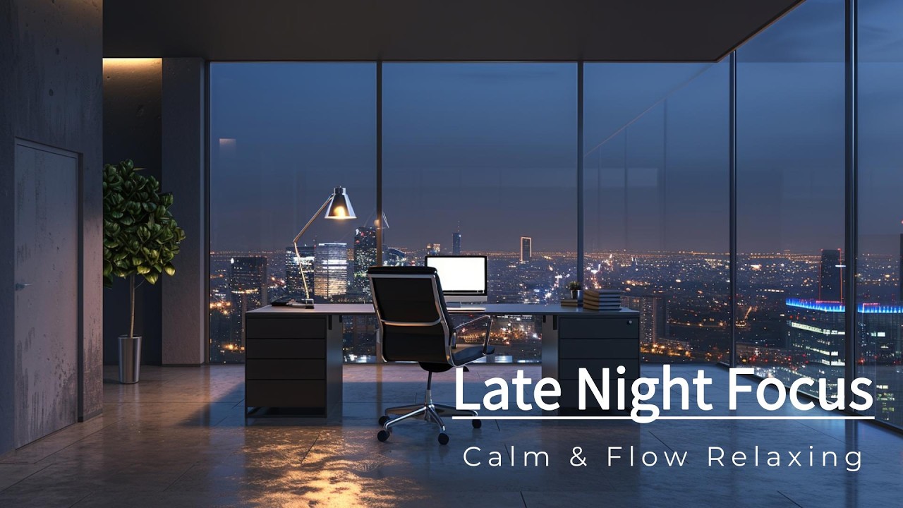 Late Night Office Focus — Modern City Work BGM