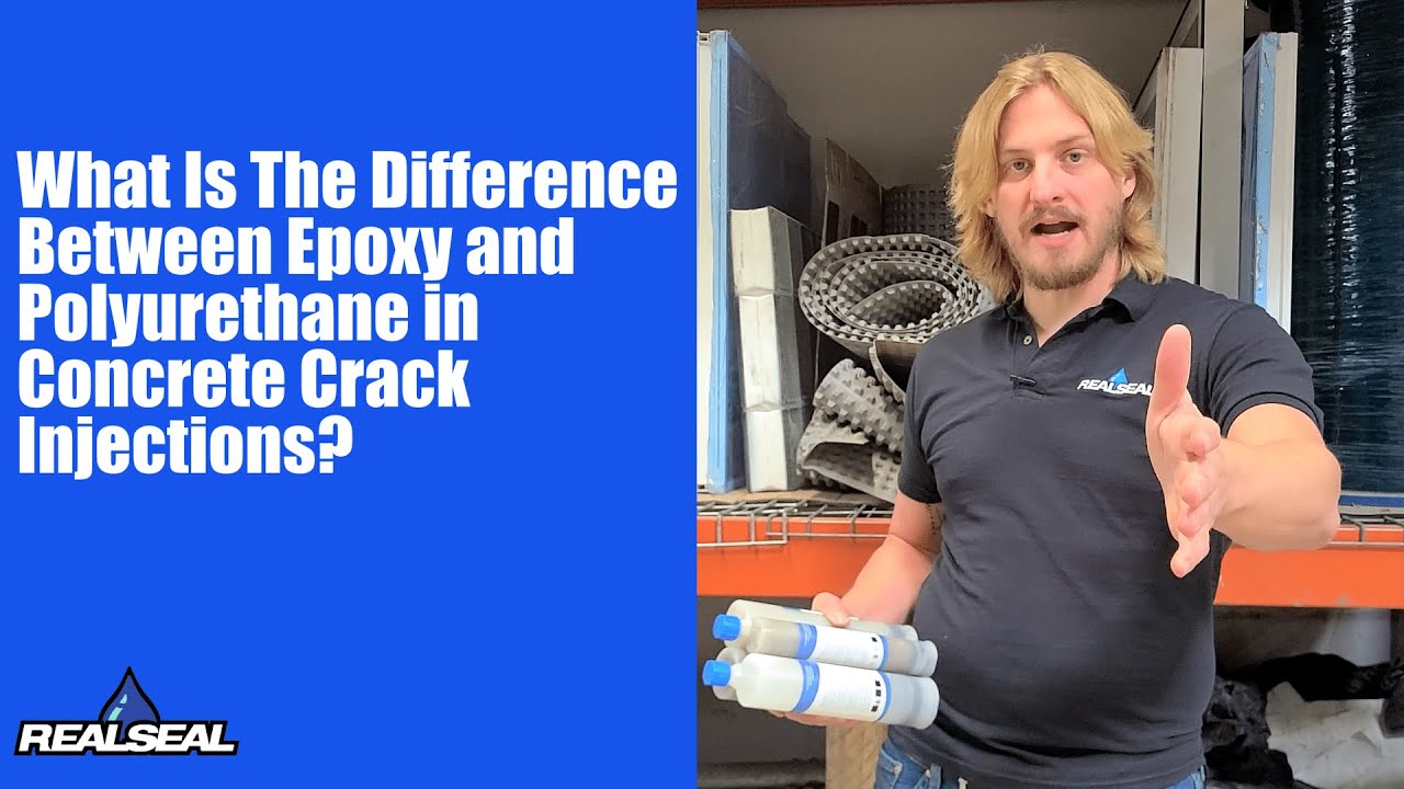 What is the difference in Epoxy and Polyurethane in concrete crack injections?