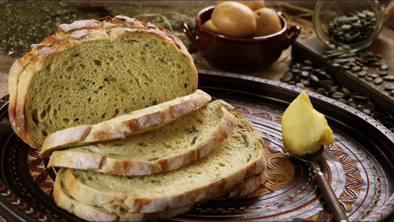 Österreichisches Kartoffelbrot - Resteverwertung - Kartoffelpüreebrot - Brot aus dem Topf