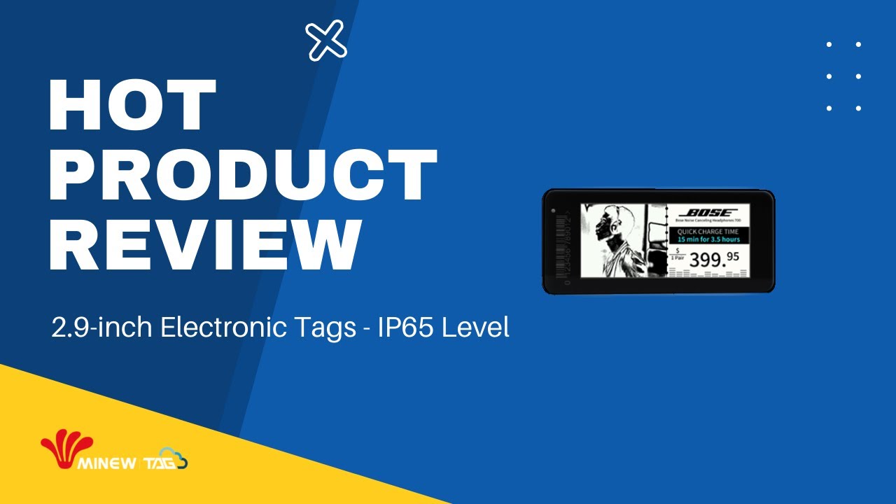 HOT SELLER - 2.9-inch Electronic Tags - IP65 Level - MinewTag