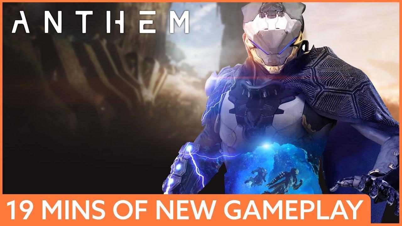 19 minutes of Anthem gameplay, featuring a gross spider boss