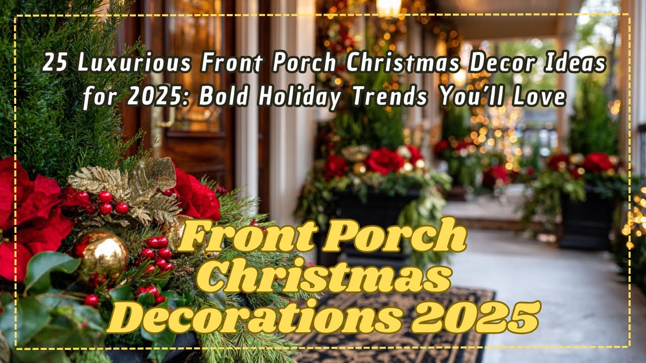 Luxury Christmas Front Porch Decor Guide 2025: Stunning Outdoor Holiday Styling Tips & Ideas