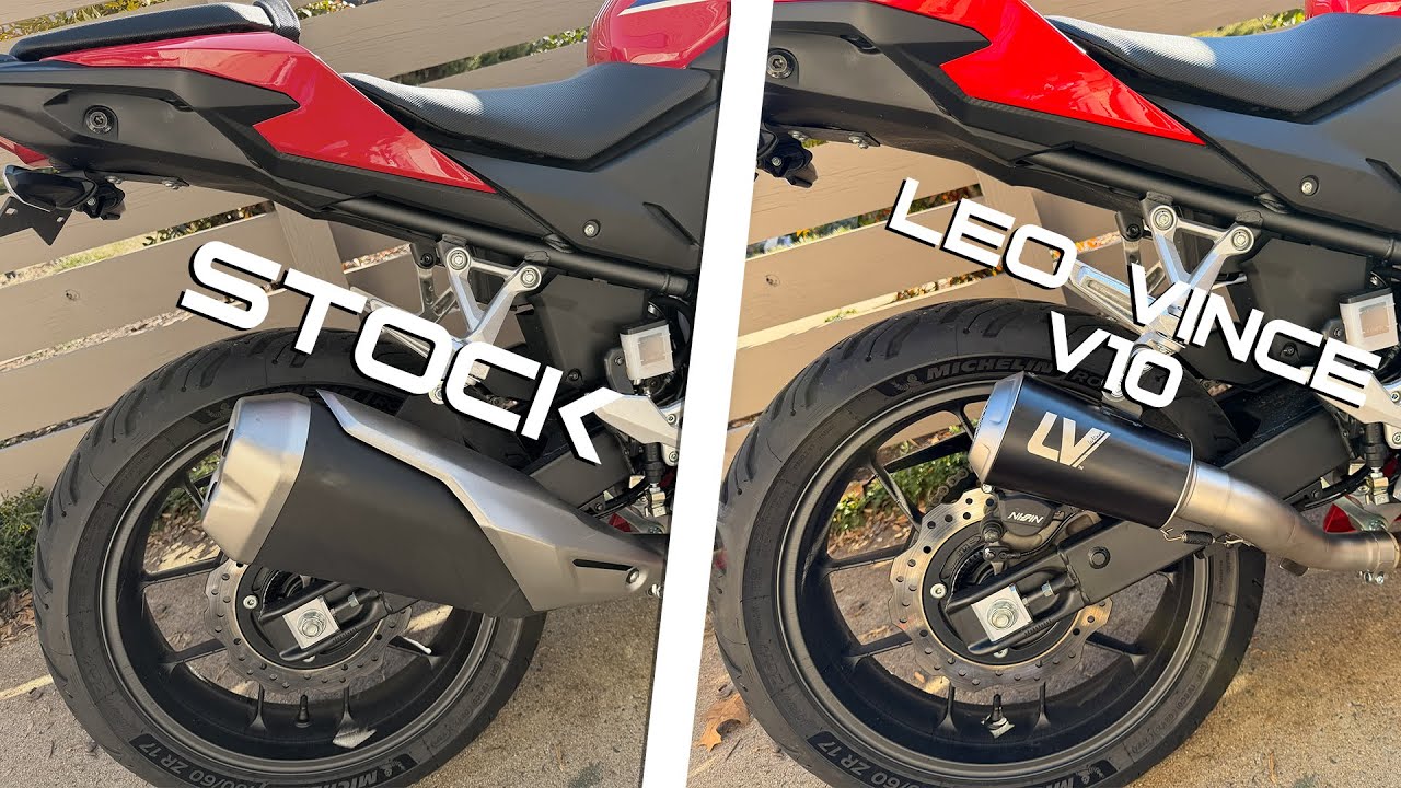 Stock Exhaust VS Leo Vince V10 Exhaust - Is it worth it? | Honda CBR500R