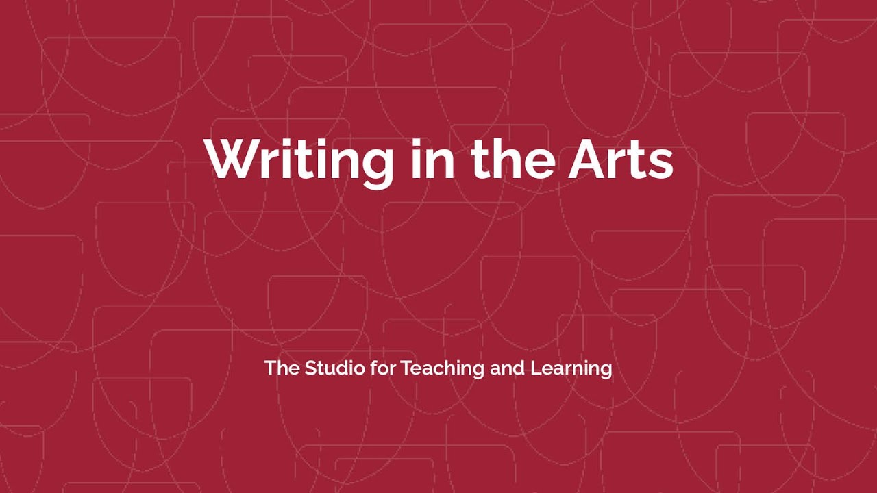 Introduction to Writing in the Arts