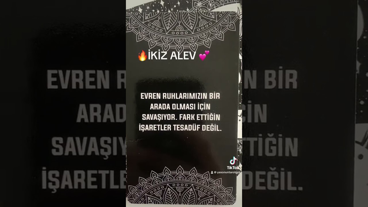 💕İKİZ ALEV💕 #tarot #destese&ccedil; #fal #tarotfalı #yasakaşktarota&ccedil;ilimi #aşkfalı #tarotokuması #&uuml;&ccedil;l&uuml;