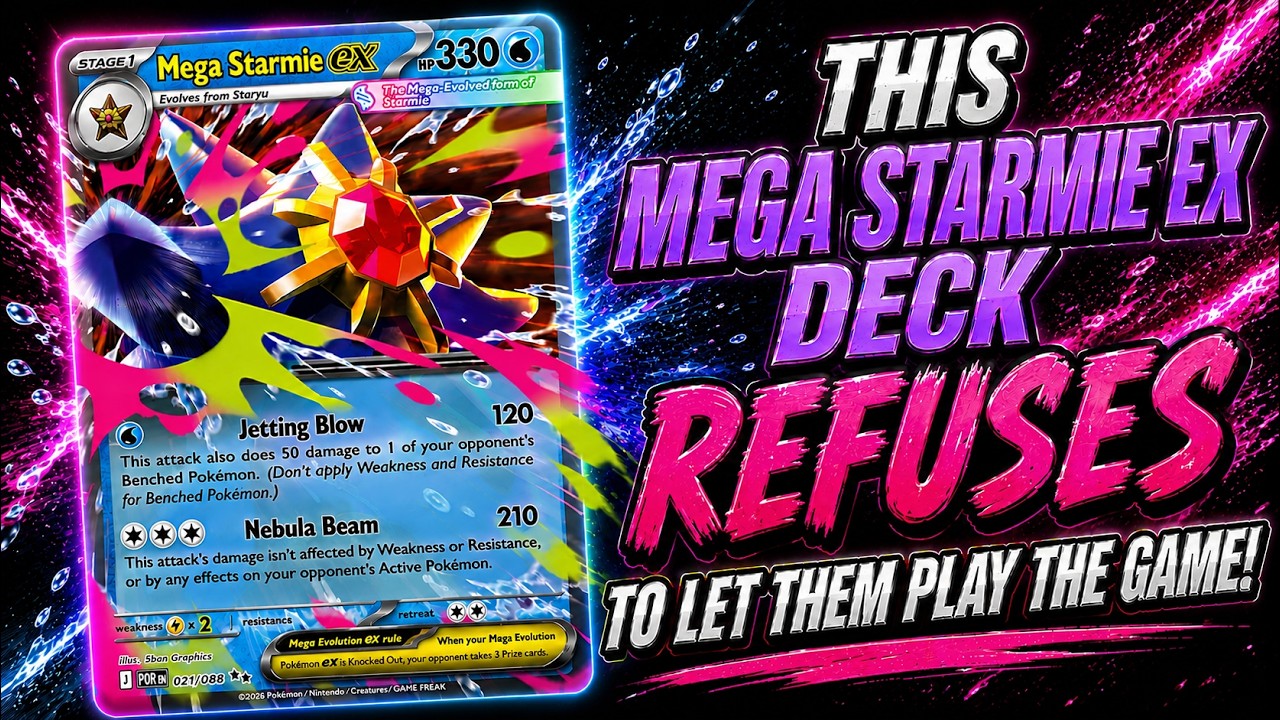 I made Mega Starmie ex the most annoying deck in the meta right now.