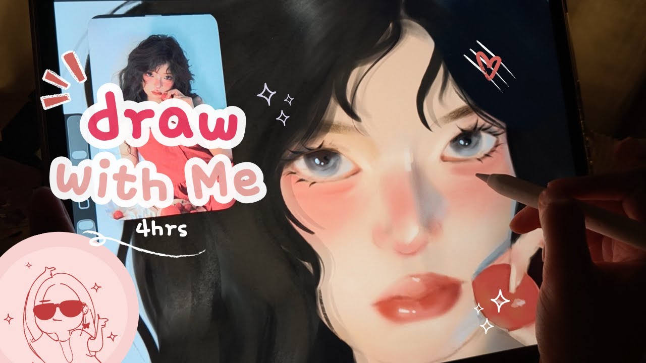 Draw With Me (no music) ✧ ASMR ✧ Sketch to finsh