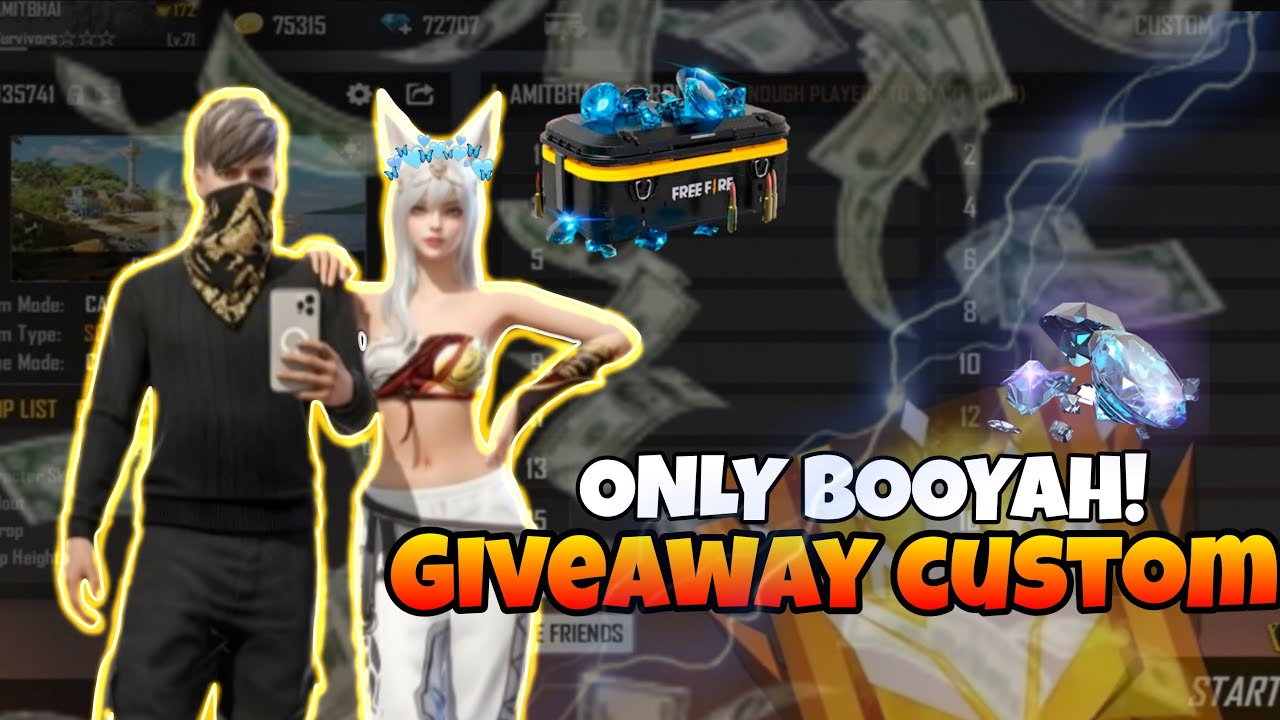 FREE FIRE LIVE CUSTOM ROOM GIVEAWAY FF LIVE DIAMOND GIVEAWAY | #freefirelive #giveaway #lokeshgame