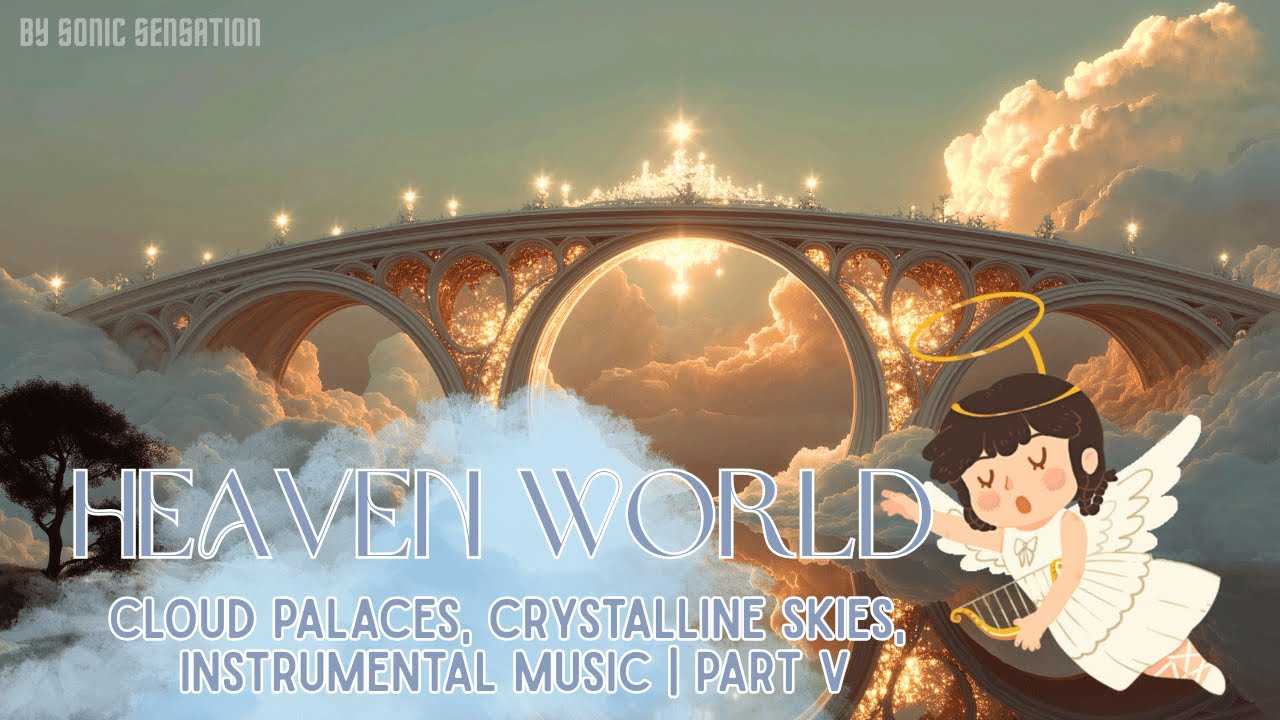 Heaven World Ambience 4K | Calming Music, Cloud Palaces & Peaceful Atmosphere | Part V