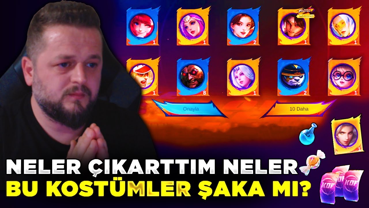 BU KOSTÜMLER ŞAKA MI KOF KOSTÜMÜNE BİLE TEK ATTIM MLBB X KOF 97 BINGO ETKİNLİĞİ ÇEKİLİŞİ