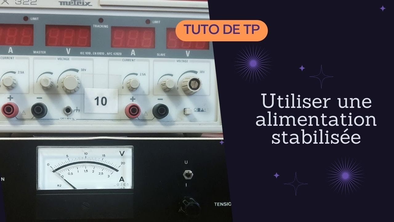 Utiliser une alimentation stabilisée