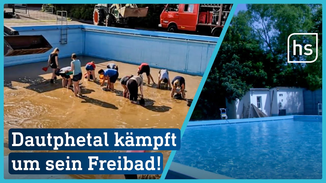 Menschen aus Dautphetal kämpfen für ihr Freibad | hessenschau