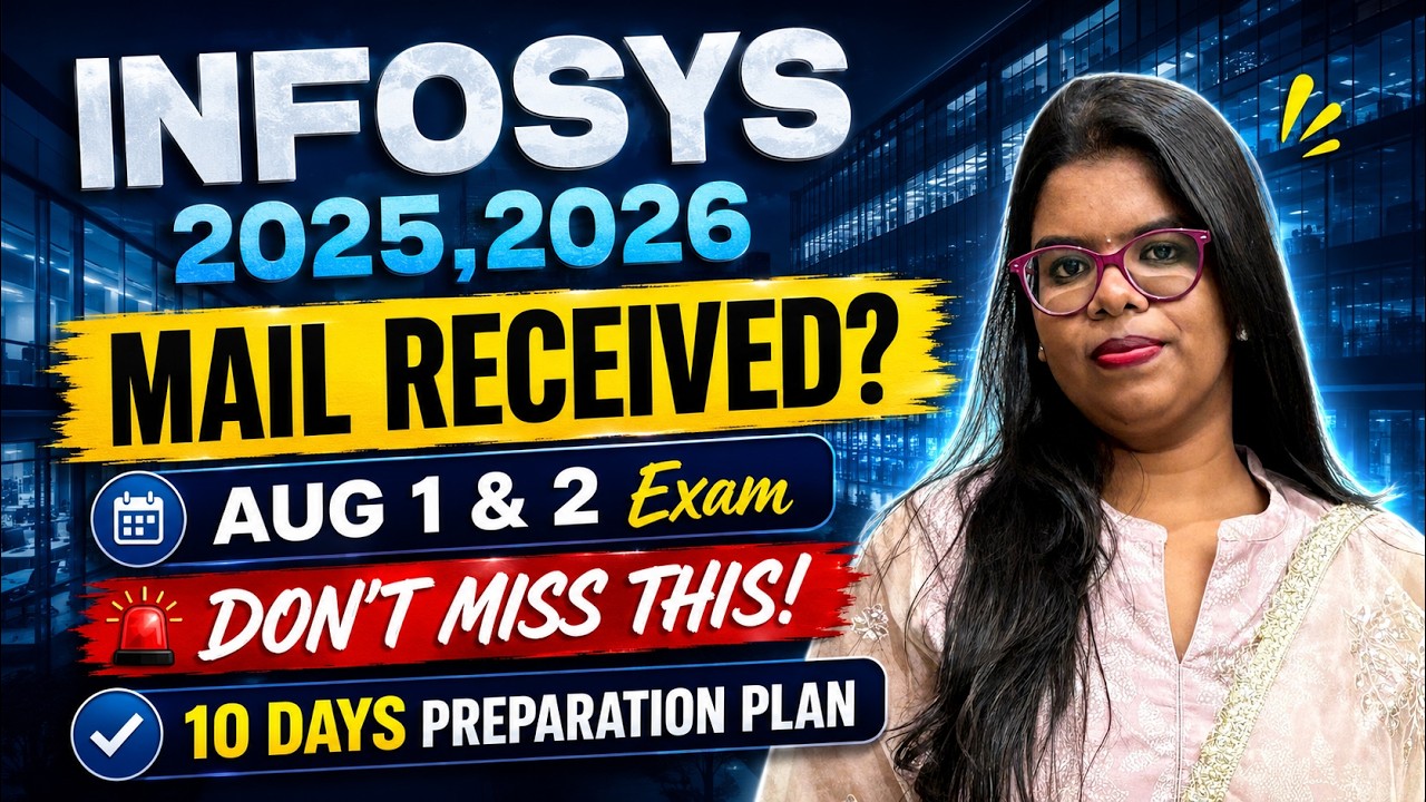 🚨 Получили письмо от Infosys? Полный гид по тестированию 1 и 2 августа | Структура, DSA и план на...