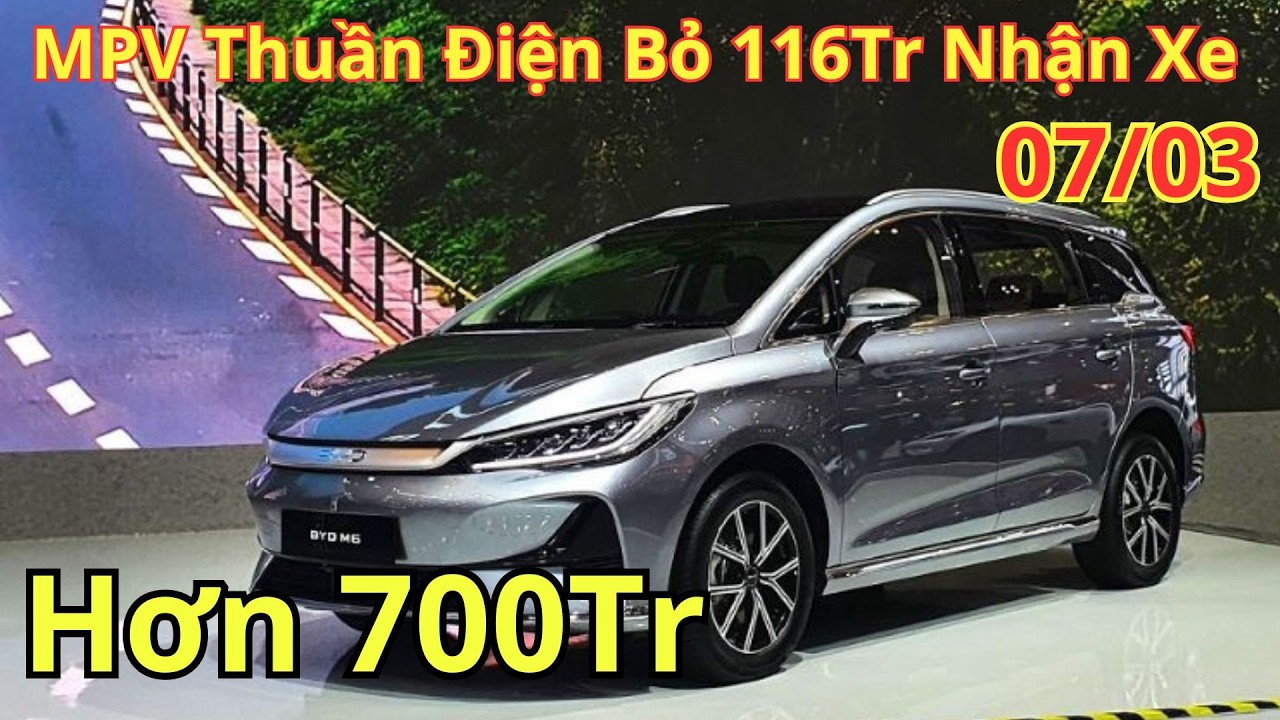 ✅Giá Khuyến Mại BYD M6 Tháng 3. MPV Thuần Điện Bỏ 116Tr Nhận Xe, Giá Lăn Bánh Mới | Xegiatot24h