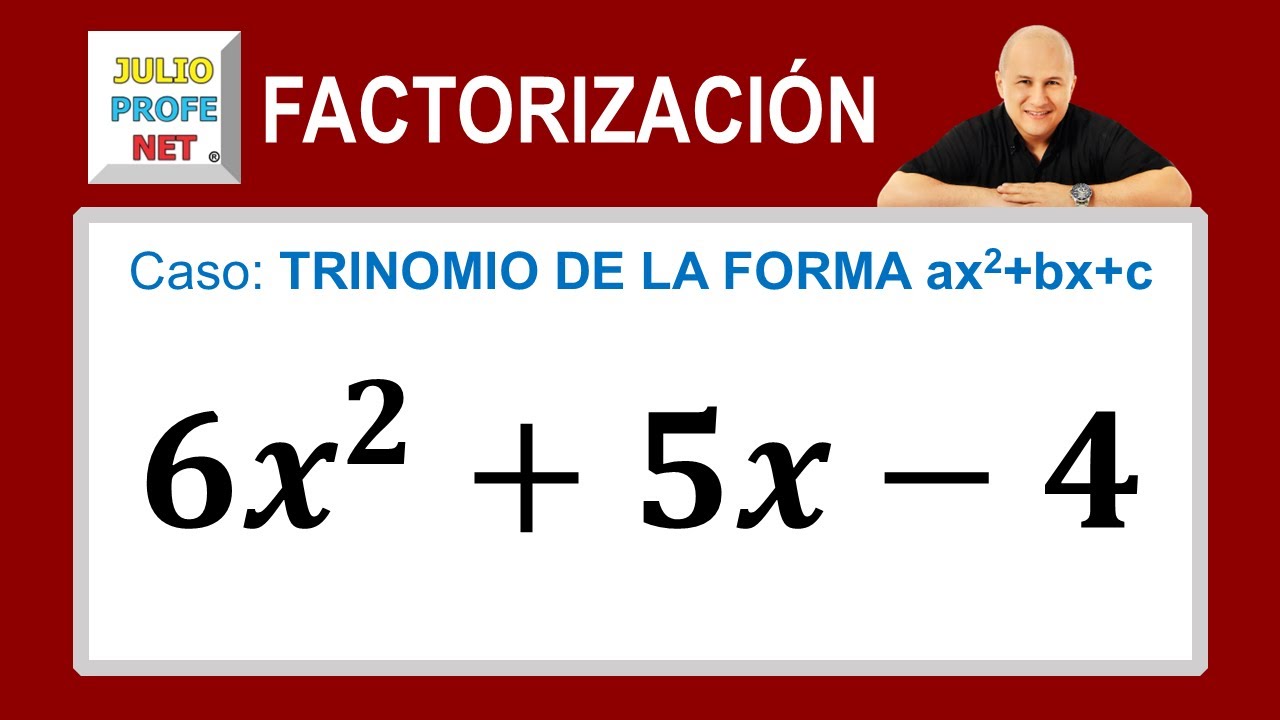Factorización | Caso 6: trinomio de la forma ax²+bx+c | Ej. 1 #julioprofe