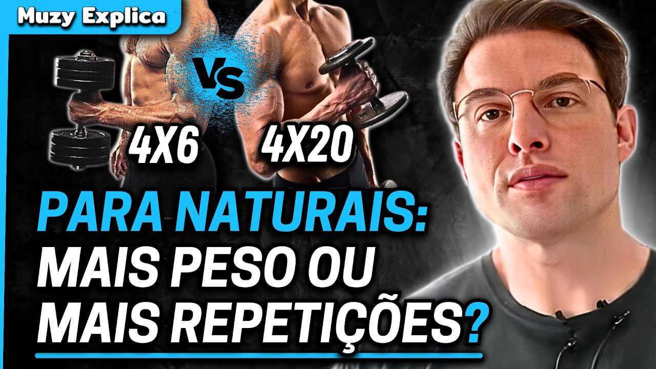 NATURAL: Mais Peso ou Mais Repetições? | Muzy Explica