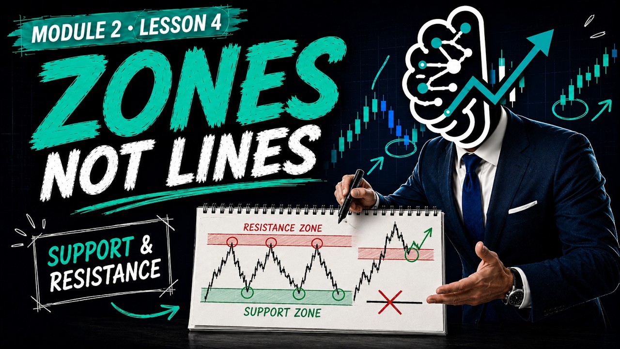 Support & Resistance Are ZONES, Not Lines | Price Action Foundations Module 2 Lesson 4
