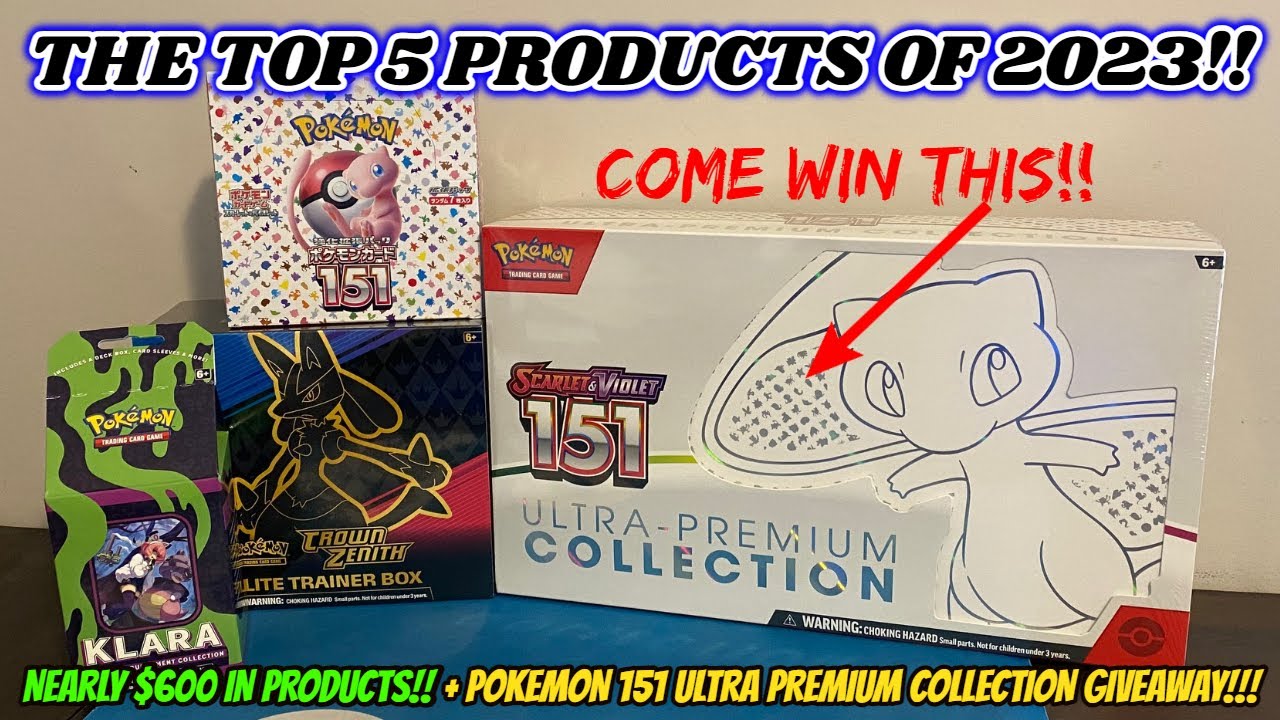 THE UNDISPUTED TOP 5 POKEMON TCG PRODUCTS OF 2023! + POKEMON 151 UPC GIVEAWAY!!