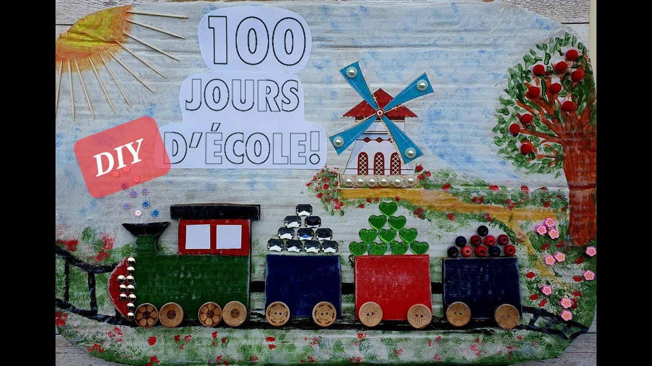 DIY 100 дней в школе / 10 предметов по 10 штук / школьная вечеринка / стенгазета #100днейшколы #diy