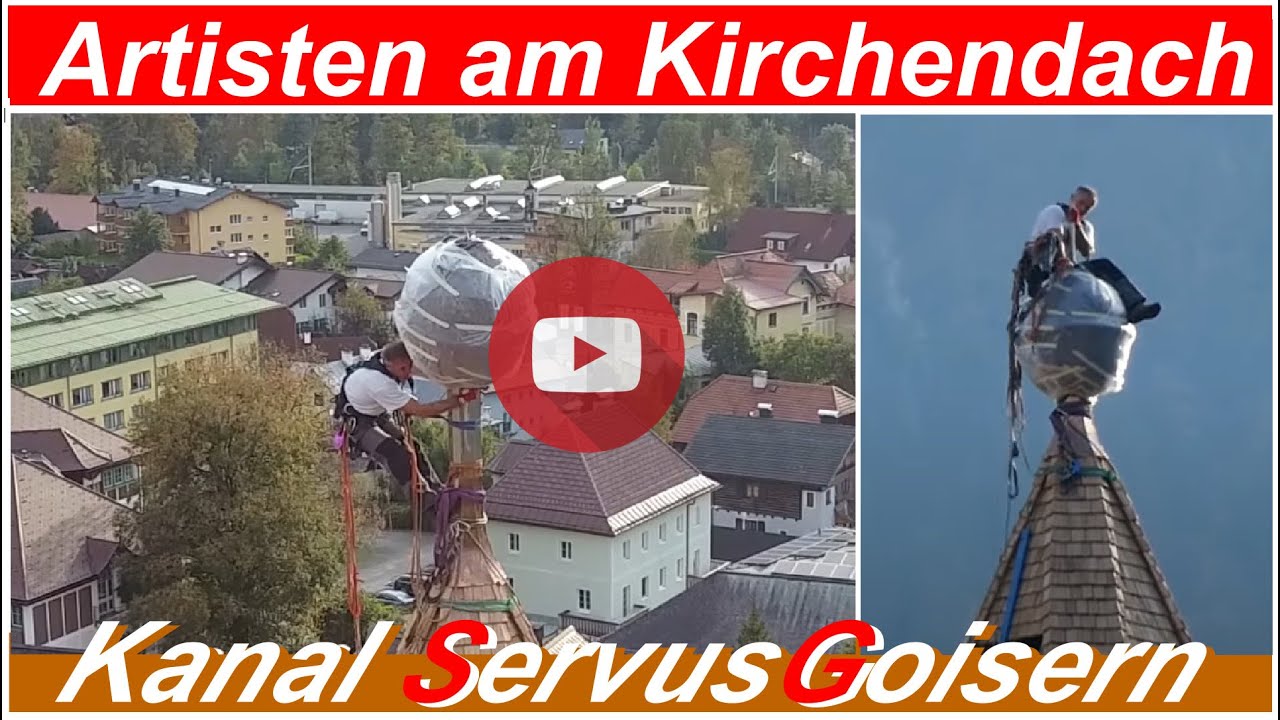 Gefährlicher Arbeitsplatz Kirchendach