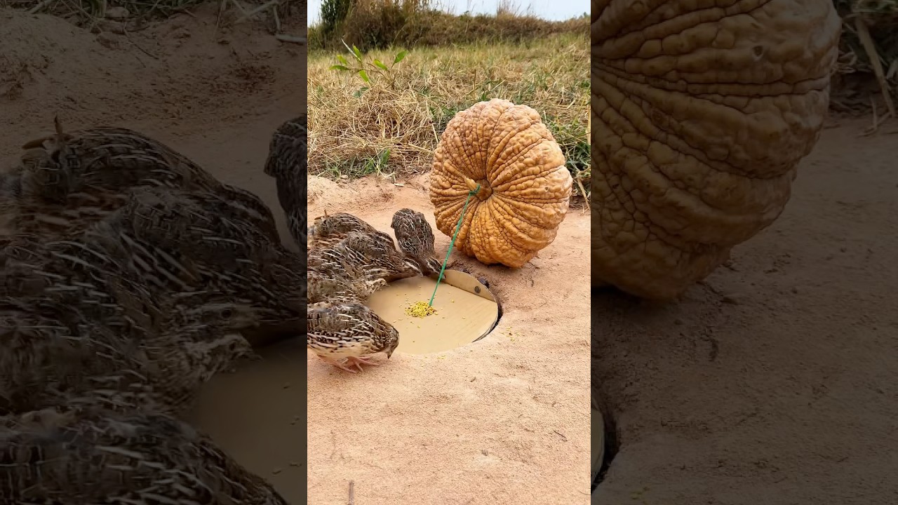 Create Simple Bird Trap - Easy Quail Trap # new quail trap #shorts