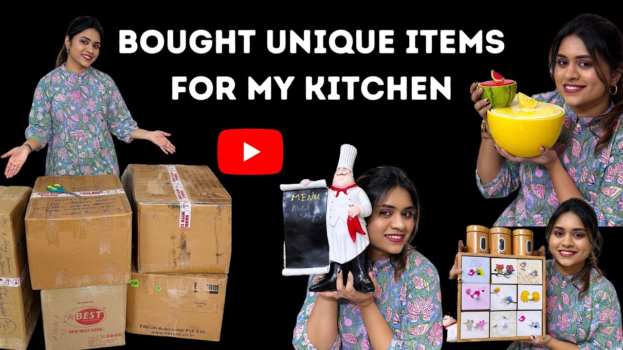 Bought new unique stuffs for my Kitchen ❤️☺️