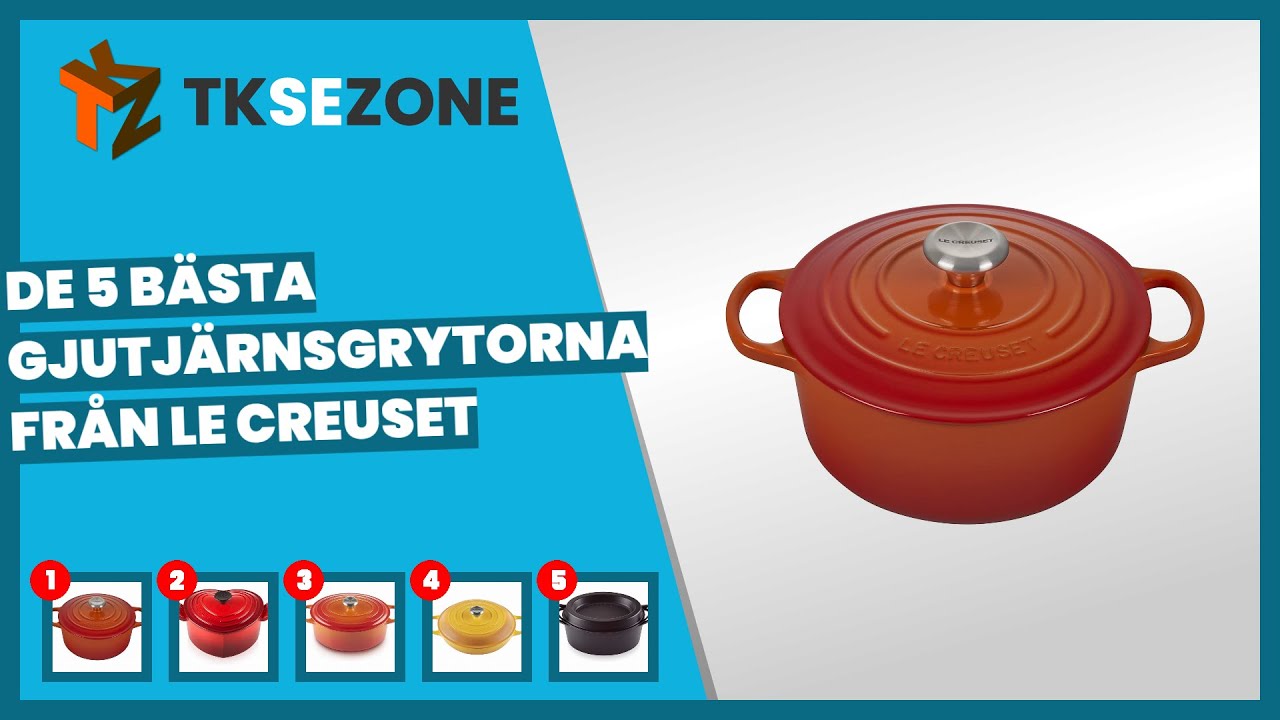 De 5 bästa gjutjärnsgrytorna från Le Creuset