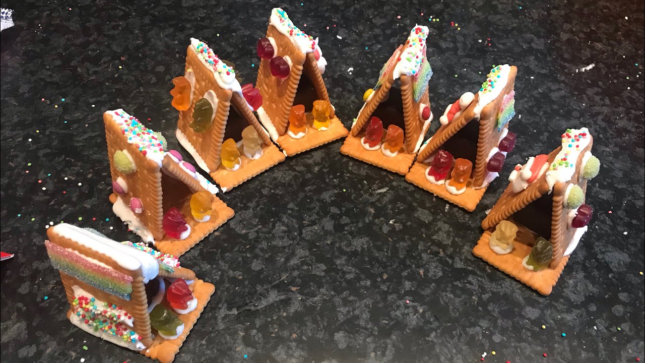 Mini Butterkeks H&auml;uschen selber machen
