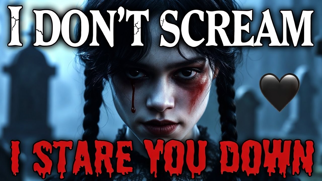 I Don't Scream I Stare You Down | Wednesday Addams Dark Nu Goth