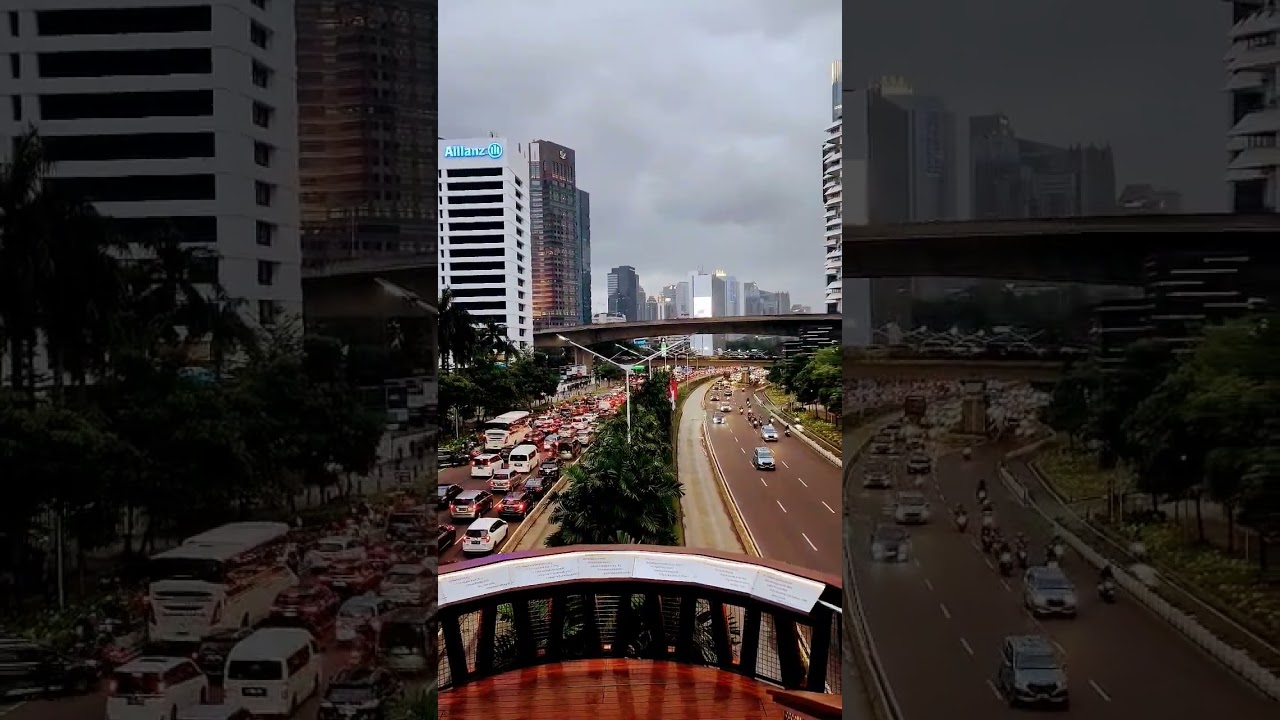 JPO Sudirman 🇮🇩🌷🧳 #jakarta - Top Attractions in 4K ID