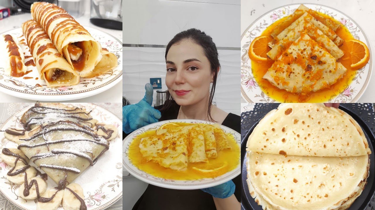 الكريب الفرنسي الأصلي بمكونات بسيطة وطريقة سهلة مع 3 طرق لتقديمه