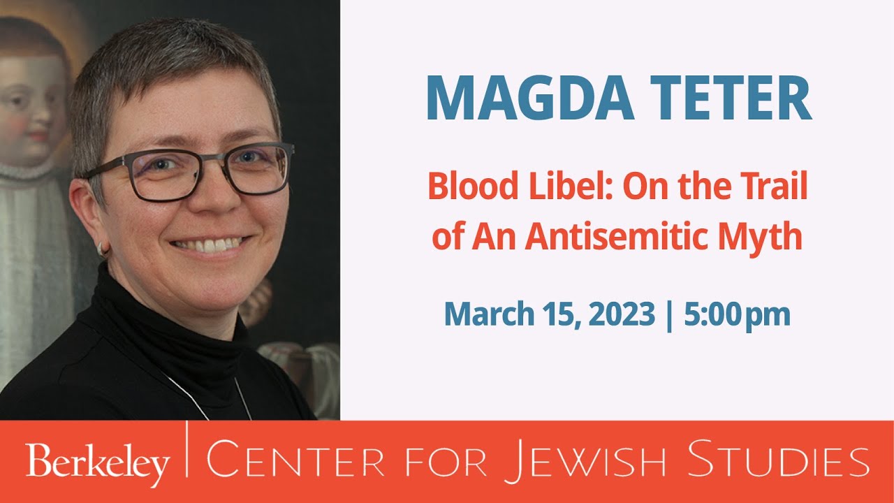 Blood Libel: On the Trail of An Antisemitic Myth (Annual Pell Lecture)