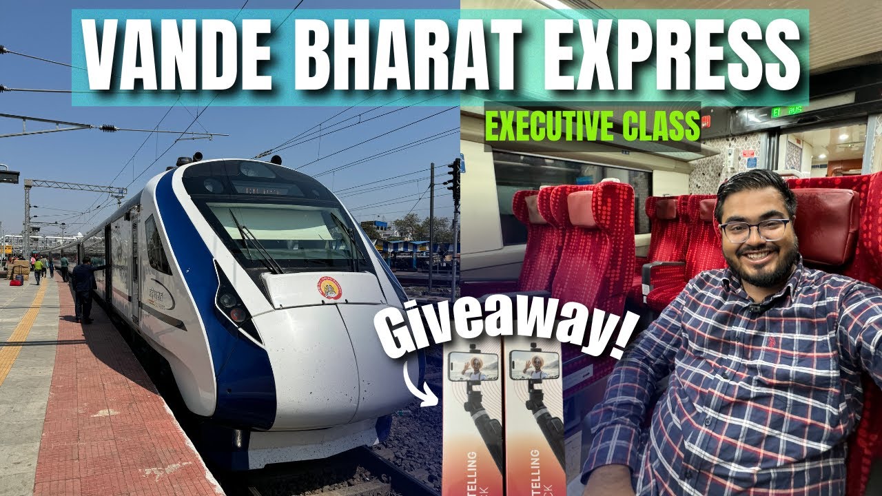 VIZAG to HYDERABAD in 8 Hours | VANDE BHARAT Executive Class | WORST FOOD EVER