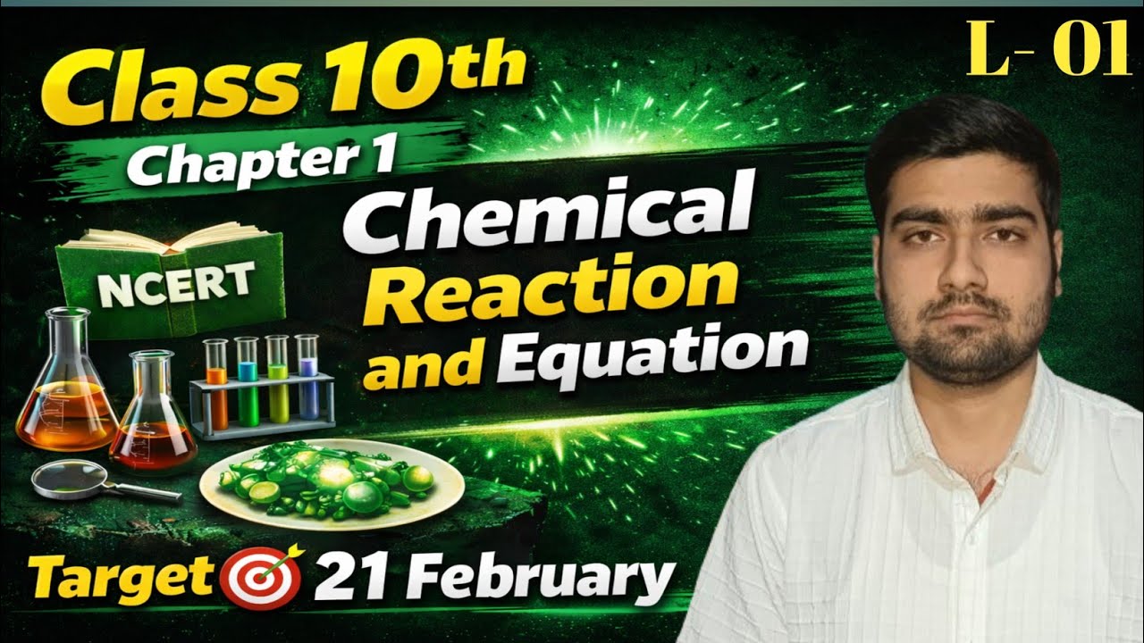 Class 10th Chapter 01 Chemical Reaction And Equation ( Revision Class) L - 1