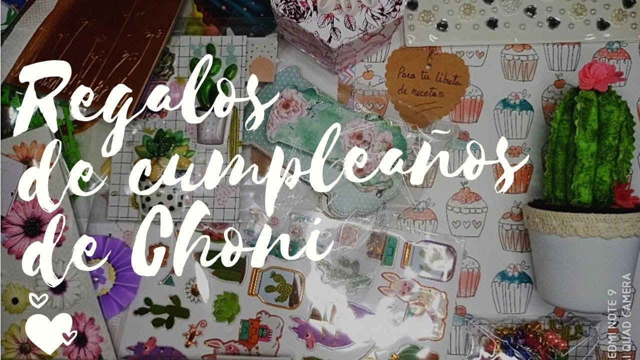 SUPER REGALOS DE CHONI 🎁| no solo Scrap 🤩✨#scrapbooking #regalo #snailmail #happymail #correobonito