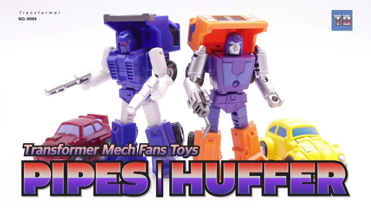 Transformer Mech Fans Toys MS-02, 03 HUFFER / PIPES Minibot Car Robot Toy VIDEO REVIEW!