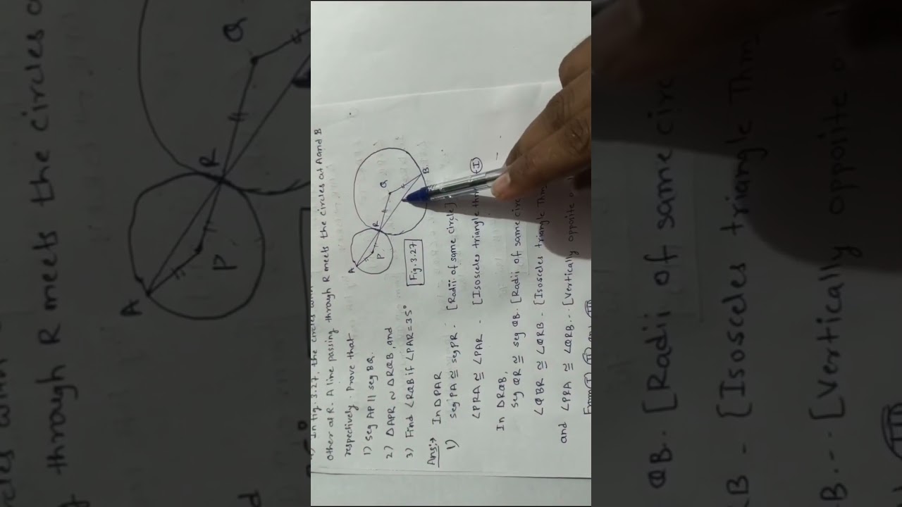 CLASS 10 Maharashtra Board*GEOMETRY* Circle Practice Set 3.2 Problem No 4 