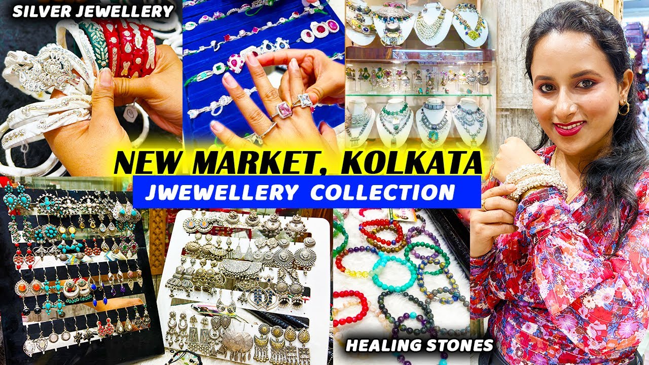 New Market Jewellery Collection 2024 | Silver Jewellery Collection | Healing Stone in Kolkata