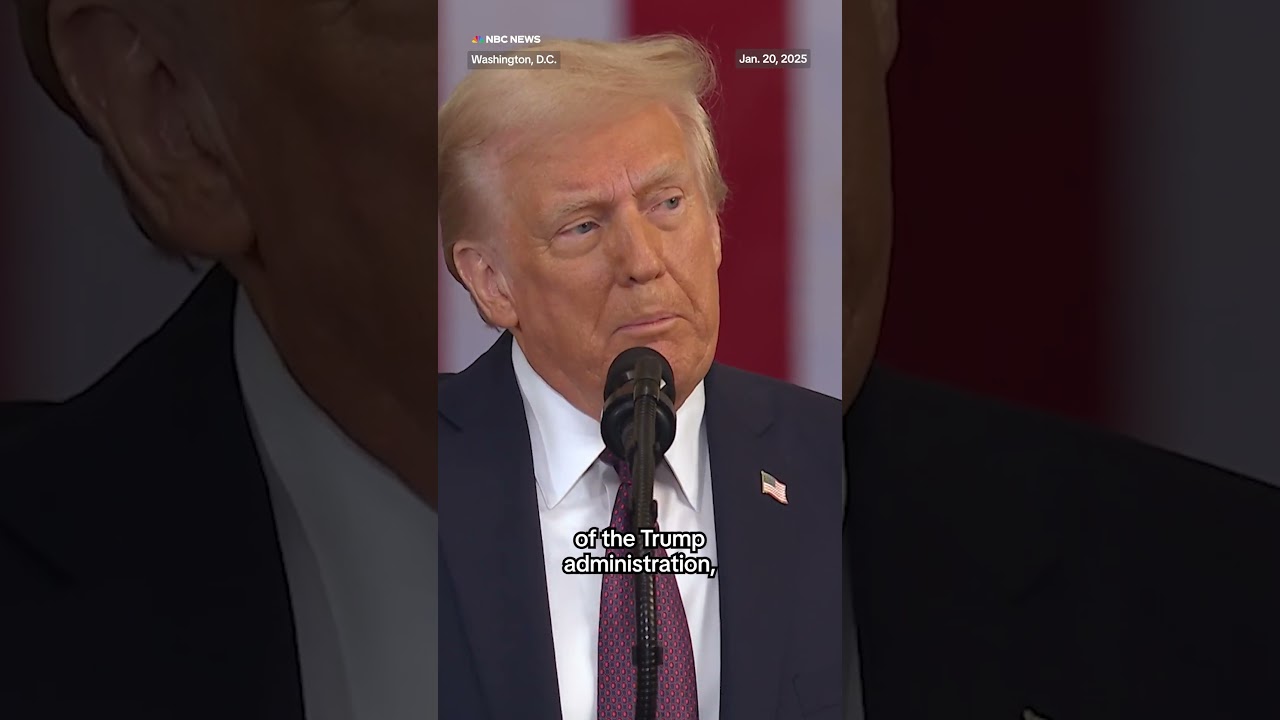 Trump says he'll always 'put America first' in inaugural speech