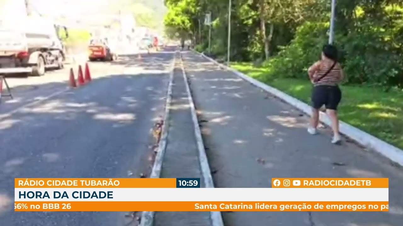 OBRAS NA BEIRA-RIO CAUSAM CONGESTIONAMENTOS EM TUBARÃO
