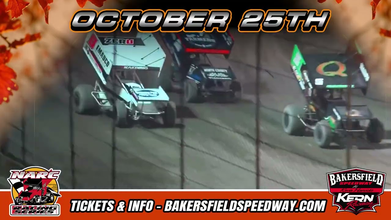 NARC 410 Sprint Cars at Bakersfield Speedway October 25th!