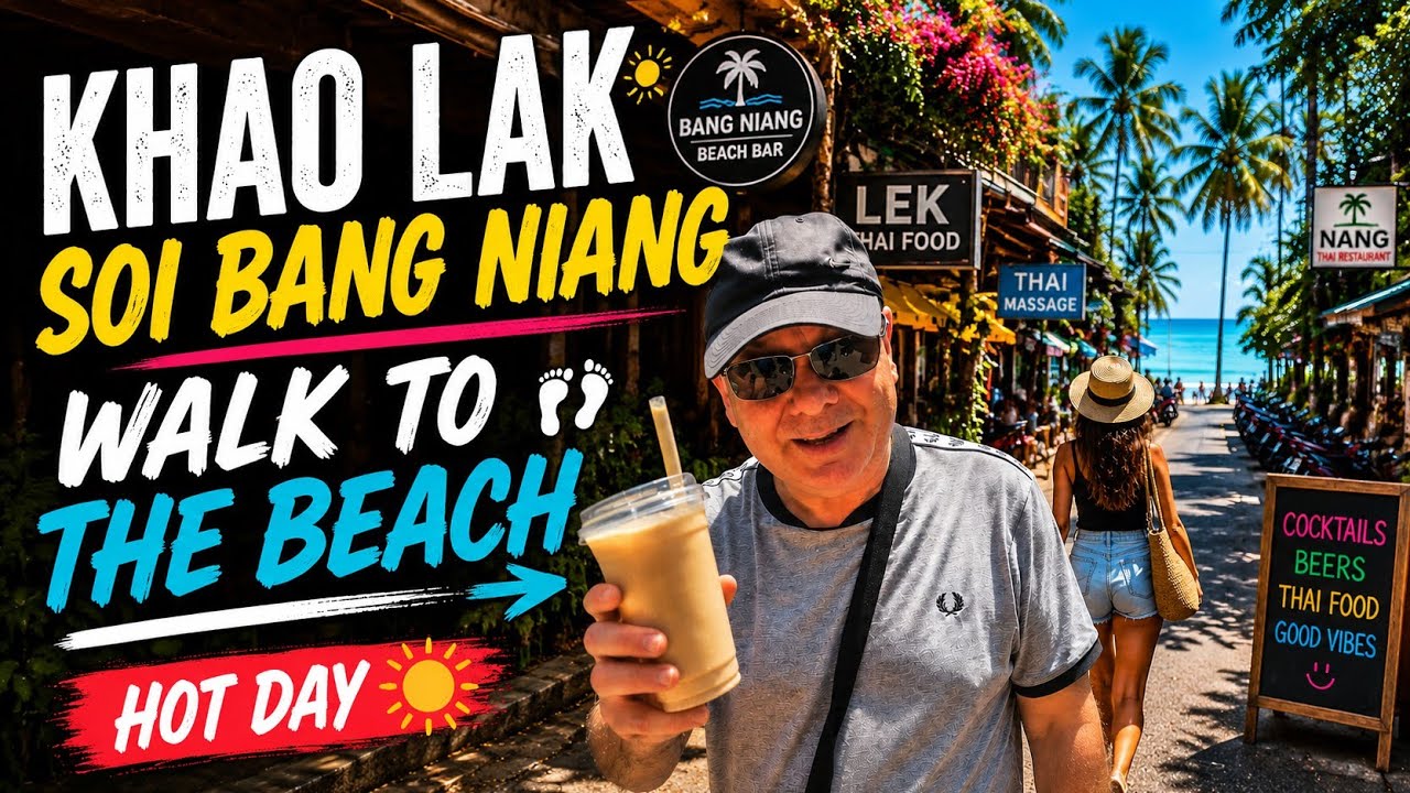 Mooching Around Soi Bang Niang 1 to the Beach 🇹🇭 | Khao Lak Street Walk & Hidden Gems