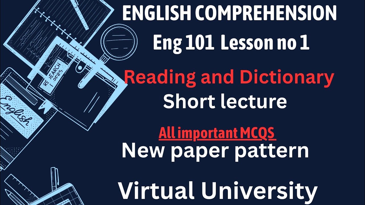 ENG 101 Best Short Lecture 1 Highlighted _Uses of dictionary_ Mid term and final term