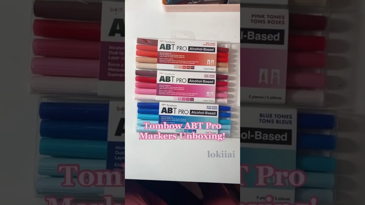 TOMBOW ABT PRO MARKER SET UNBOXING! #shorts #art