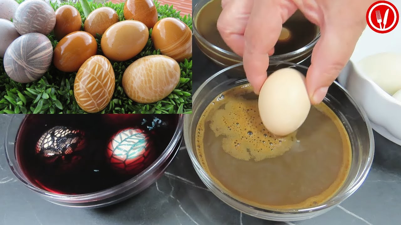 Как покрасить пасхальные яйца - Кофе и красное вино
