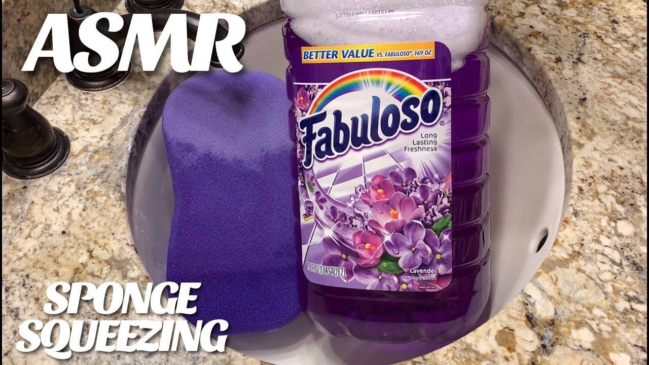 ASMR CAR SPONGE + FABULOSO (Sponge Squeezing)