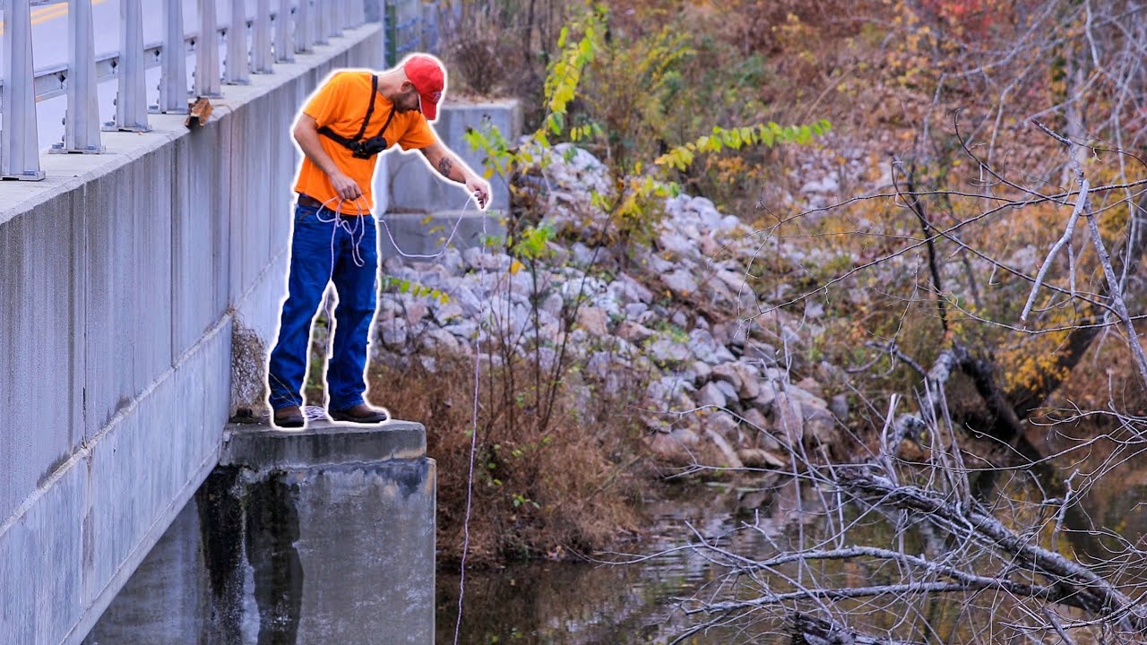 Magnet Fishing With A Camera? Magnet Fishing Under An Old Bridge