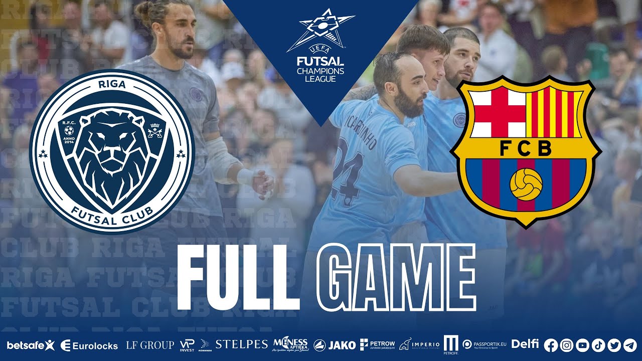02.12.2023 UEFA Telpu futbola Čempionu līga: Riga - Barça (ESP)
