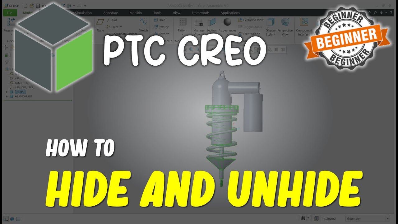 Creo How To Hide And Unhide All