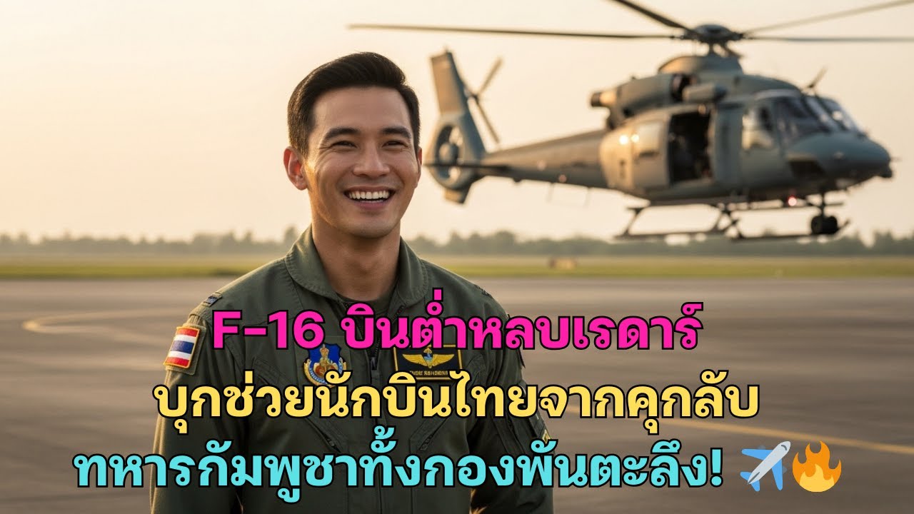 F-16 บินต่ำหลบเรดาร์ บุกช่วยนักบินไทย ทำทหารกัมพูชาทั้งกองพันตะลึง! ✈️🔥